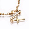 201 Stainless Steel Charm Bracelets X-BJEW-P258-15G-4