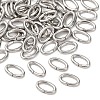 Tarnish Resistant 304 Stainless Steel Open Jump Rings X-STAS-Q186-03-8x5mm-1
