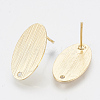 Brass Stud Earring Findings LS-KK-Q750-064G-2