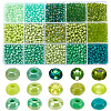 1800Pcs 15 Colors Glass Round Seed Beads SEED-AR0001-18-1