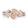 Alloy Micro Pave Cubic Zirconia Finger Rings FS-WGEF5D1-03-3