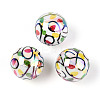 Printed Opaque Acrylic Beads MACR-T048-05A-1