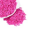 Baking Paint Glass Twist Bugle Beads SEED-C004-02S-1