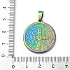 Ion Plating(IP) 304 Stainless Steel Pendants STAS-A053-24B-M-3