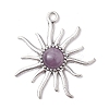 Natural Mixed Gemstone Big Pendants PALLOY-JF02511-3