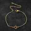 304 Stainless Steel Sun Link Bracelets LS-BJEW-D308-01G-1
