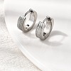 304 Stainless Steel Hoop Earrings EJEW-L302-03D-P-1