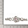 Brass Micro Pave Cubic Zirconia Fold Over Clasps KK-K389-009P-3