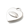 304 Stainless Steel Pendants STAS-E545-03P-2