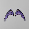 Translucent Resin Glitter Powder Pendants X1-RESI-TAC0018-18I-1