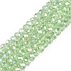 Electroplate Glass Beads Strands EGLA-A044-T4mm-B09-1