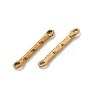 304 Stainless Steel Textured Bar Links Connector Charms STAS-A134-01J-G-2