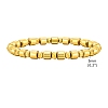 Non-magnetic Synthetic Hematite Beaded Stretch Bracelet for Men PW-WG61383-01-4