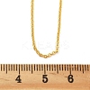 Brass Rolo Chains Necklaces for Women NJEW-D302-45G-5