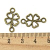Tibetan Style Alloy Shamrock Connector Charms TIBE-I026-6013AB-3