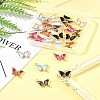 24Pcs 6 Colors Alloy Glass Connector Charms FIND-FS0003-51-9