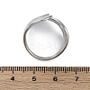 304 Stainless Steel Open Cuff Rings for Women RJEW-F174-08P-5
