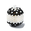 Seed Beads Beaded Charms PALLOY-MZ00290-1