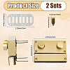 Zinc Alloy Twist Bag Lock Purse Catch Clasps PURS-WH20003-001AB-2
