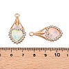 Alloy Glass Pendants PALLOY-N176-66KCG-3