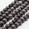 Natural Map Stone/Picasso Stone/Picasso Jasper Bead Strands G-D840-60-12mm-1