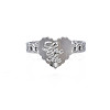 Non-Tarnish 304 Stainless Steel Heart with Word Love You Open Cuff Ring for Women LS-RJEW-S405-261P-2