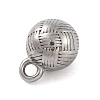 Non-Tarnish 304 Stainless Steel Charms STAS-Z077-05P-2
