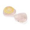 7Pcs 7 Styles Chakra Natural Rose Quartz Love Heart Ornaments Figurines G-P533-01E-2
