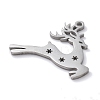 Christmas Theme Anti-Tarnish 304 Stainless Steel Pendants STAS-R003-04P-06-2