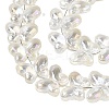 Baking Paint Electroplate Transparent Glass Beads Strands EGLA-Q136-03A-01-3