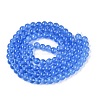 Transparent Glass Imitation Cat Eye Beads Strands GLAA-Q110-01B-04-2