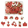 36Pcs 9 Styles Valentine's Day Theme Alloy Enamel Pendants ENAM-FS0002-48-RS-1