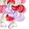 35Pcs Transparent Spray Painted Glass Beads GLAA-YW0001-74-2