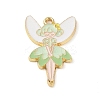 Golden Plated Alloy Eanaml Pendants LS-PALLOY-S184-04G-D-1