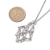 Non-Tarnish 3Pcs 3 Styles 304 Stainless Steel Macrame Pouch Necklace Makings NJEW-JN04901-02-5