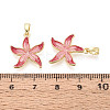 Brass with Enamel Pendants KK-T073-63B-G-3