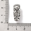 Rack Plating Tibetan Style Alloy 3 Hole Guru Beads PALLOY-F313-05AS-3