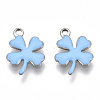 201 Stainless Steel Enamel Charms X-STAS-N088-18-3