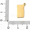 304 Stainless Steel Enamel Pendants STAS-I369-08G-01-3