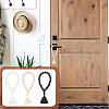6Pcs 3 Colors Wood Tassels Pendant Decorations HJEW-OC00016-6