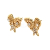 304 Stainless Steel Rhinestone Stud Earrings EJEW-P316-12G-1