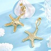 Rack Plating Brass Dangle Stud Earrings for Women EJEW-C125-23C-G-2