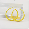 Spray Painted Alloy Hoop Earrings FS-WG43B6B-07-1