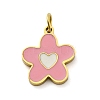304 Stainless Steel Enamel Charms STAS-E550-71G-04-1