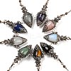 Mixed Gemstone Dowsing Pendulum Big Pendants G-H293-01R-1