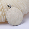 Non-Tarnish Flat Round with Tree of Life 201 Stainless Steel Pendants STAS-I040-06A-1-3