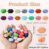Hexagon Food Grade Silicone Focal Beads SIL-CJC0005-07-9