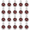 20Pcs Faceted Glass Charms RGLA-TADJ0001-01A-2