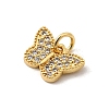 Brass Micro Pave Cubic Zirconia Pendants KK-I360-009G-02-2
