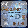 72Pcs 18 Style Tibetan Style Alloy Pendants TIBEP-SC0002-23-2